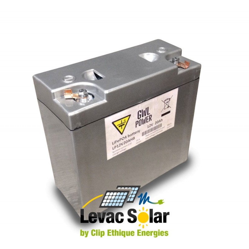 Batterie lithium 12v 20ah levac solar