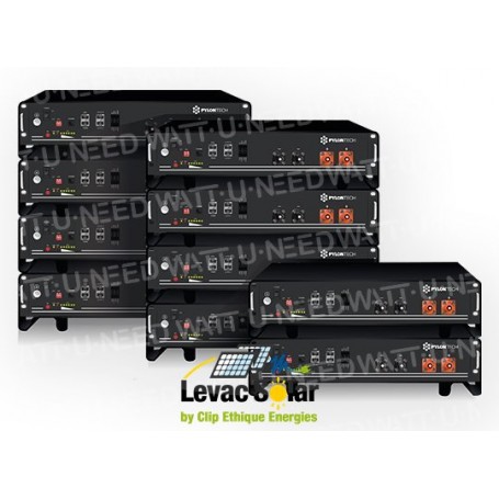 Batterie Lithium Pylontech + 500  - 24 kWh avec Hub de communication