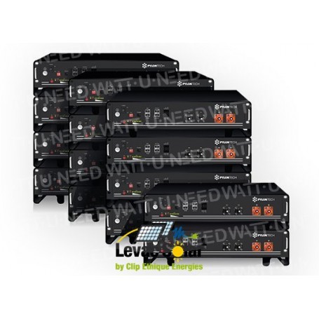Batterie Lithium Pylontech + 700  - 33.6 kWh avec un Hub de communication