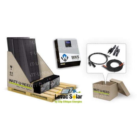 Kit autoconsommation 2 panneaux 1kVA avec lithium
