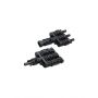 Connecteur type MC4 triple mâle et femelle