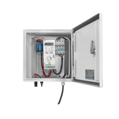 Coffret de transformation et de sécurité pour pompage solaire 3x220V