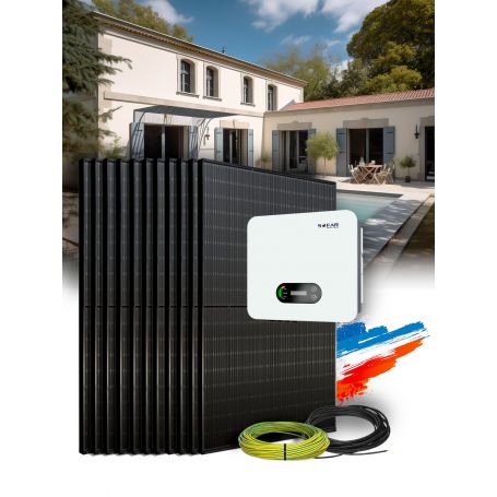 Kit autoconsommation triphasé 20 panneaux 6,6 kVa avec installation en France