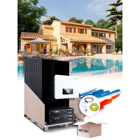 Kit autoconsommation 20 panneaux 6 kVa avec installation en France