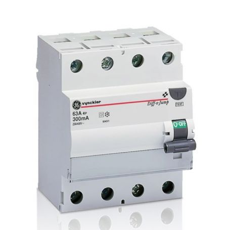 Interrupteur différentiel type A 4P 63A 300ma