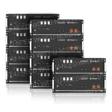 Batterie Lithium Pylontech US5000 +1.000 - 48 kWh