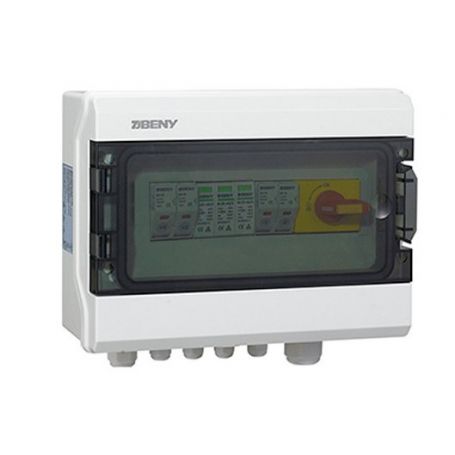 Coffret parafoudre ZJBENY DC double 2 entrées et 1 sortie 1000V 32A