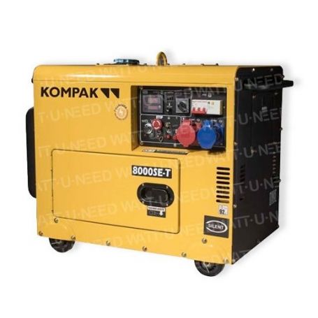 Groupe électrogène Kompak 6300W Diesel 230V/400V Insonorisé NT-8000SE-T