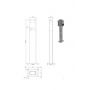 Support pour 2 bornes ABB TAC pedestal back-to-back