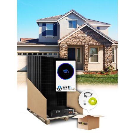 Kit autoconsommation 9 panneaux 5,6kVA lithium