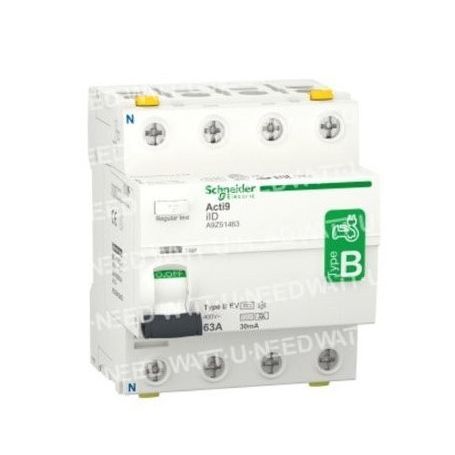 Interrupteur différentiel - 2P - 40A - 30mA - B EV type