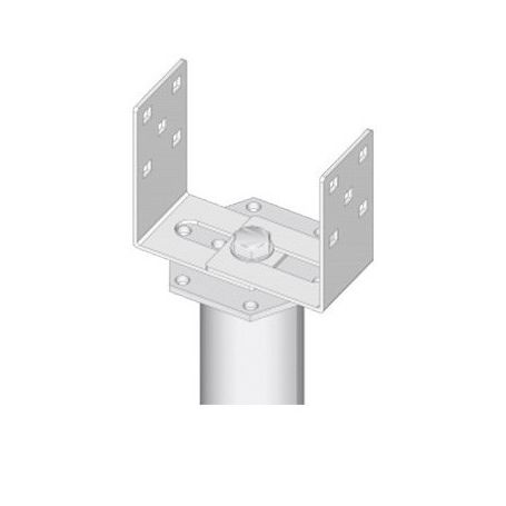 L-Adaptateur 100-160mm pour vis de fondation pour structure sol
