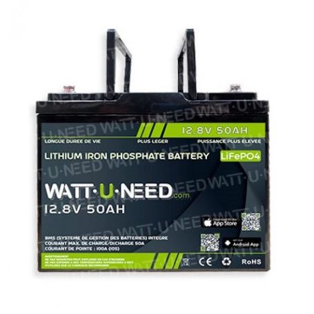 Batterie lithium Wattuneed 12.8V 50Ah