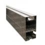 Rail en aluminium de 80x40 mm