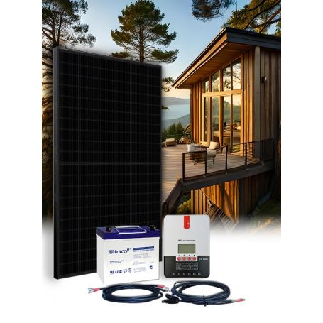 Kit 1 panneau autonome 12V avec stockage