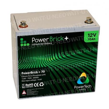 PowerBrick+ Batterie lithium 12V 70Ah PB+12/70