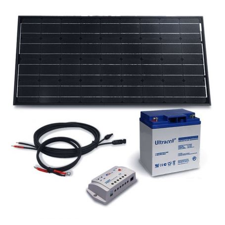 Kit solaire 100Wc - 35Ah - 12V