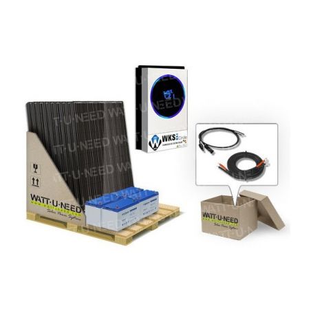 Kit autoconsommation 9 panneaux 5kVA avec stockage