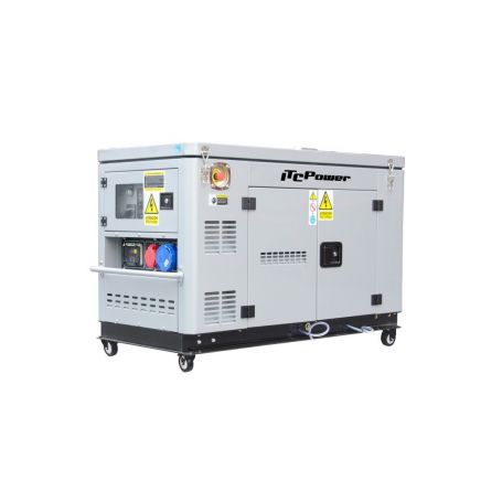 Groupe électrogène ITC Power bi-tension 10KVA Diesel 230V/400V Insonorisé DG12000XSE-T