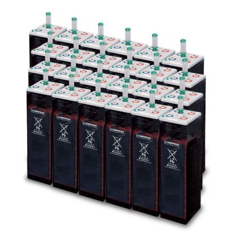 Parc de 201 kWh batteries OPzS 720V ou 2x360V