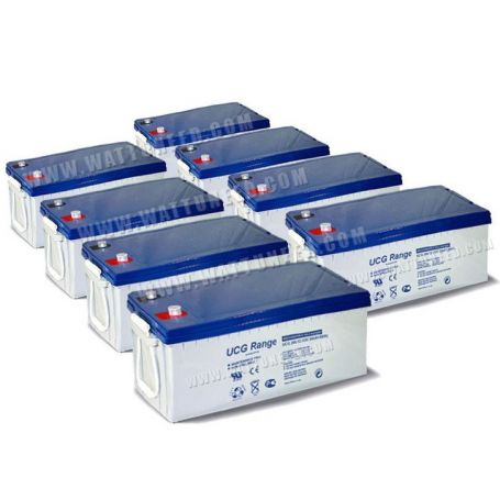 Parc de 20kWh batterie GEL 200AH configurable