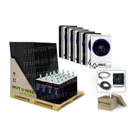 Kit autoconsommation 72 panneaux 30kVA avec stockage