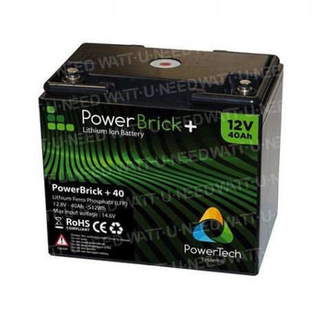 PowerBrick+ Batterie lithium 12V 40Ah PB+12/40