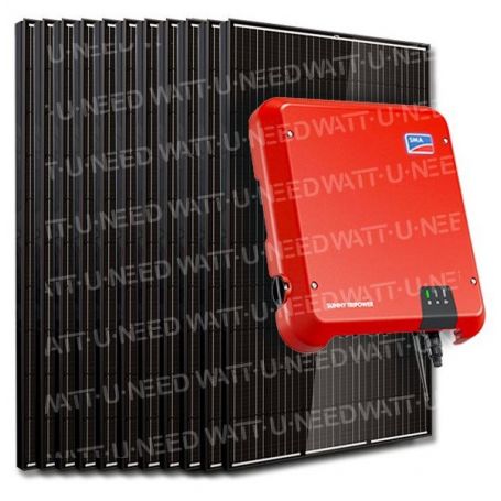 Kit 12 panneaux autoconsommation / réinjection 3000W SMA sans stockage