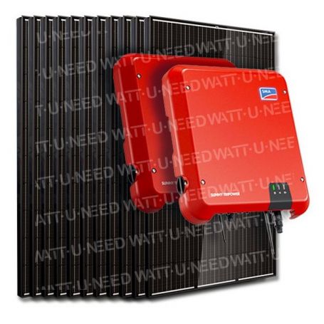 Kit 20 panneaux autoconsommation / réinjection 6000W SMA mono sans stockage