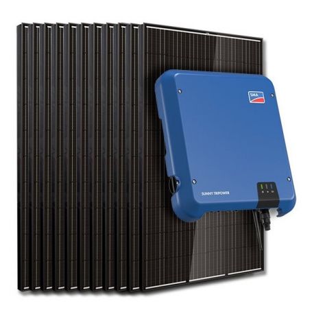 Kit 30 panneaux autoconsommation / réinjection tri 10kW SMA sans stockage
