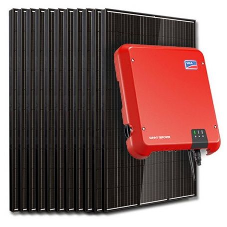 Kit 10 panneaux autoconsommation / réinjection 3000W  SMA  sans stockage