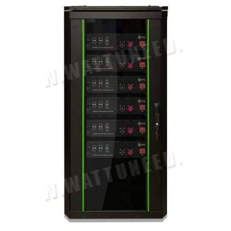 Armoire Rack 19'' 32U pour pylontech avec cornière de soutien